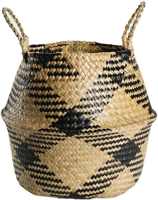 Seagrass Belly Basket for Storage Plant Pot - Graceland Home and Living -