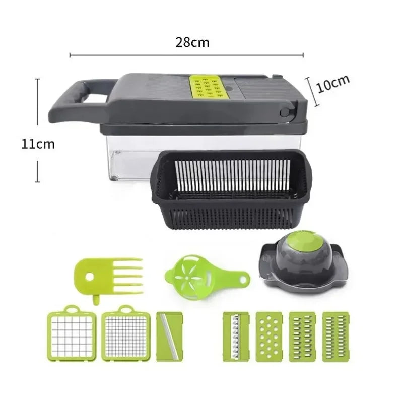 14/16 in 1 kitchen vegetable slicer, household multifunctional vegetable slicer, potato slicer, slicer, salad slicer, and slicer