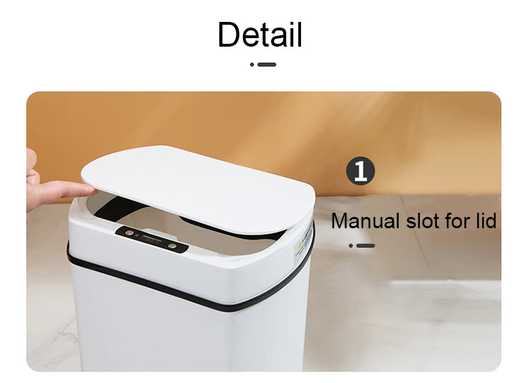Smart trash can for kitchen House. Smart home Dustbin Wastebasket automatic sensor trash can garbage bin cleaning tools