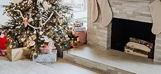 7.5 Foot Pre-Lit Flocked Aspen Fir Artificial Christmas Tree with 700 UL Listed Clear Lights