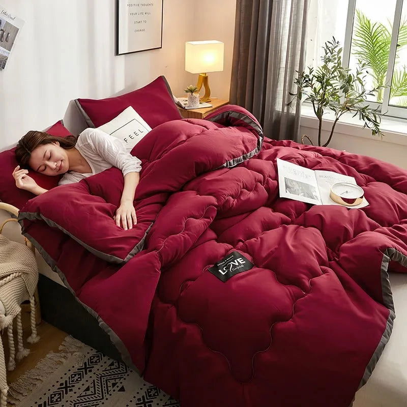 Warm Bed Blanket Double Bed Cover Soft Comforter - Graceland Home and Living -