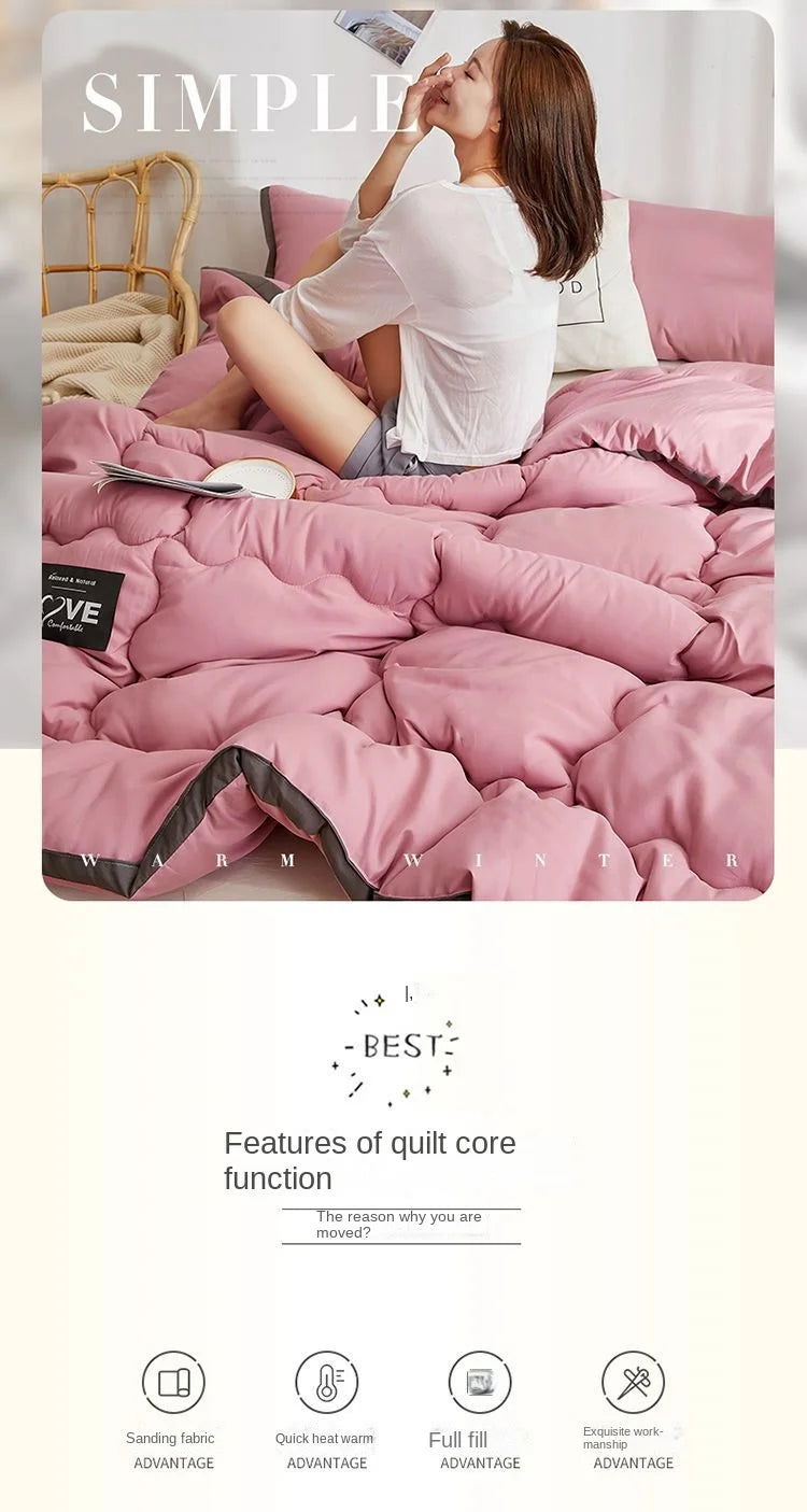 Warm Bed Blanket Double Bed Cover Soft Comforter - Graceland Home and Living -