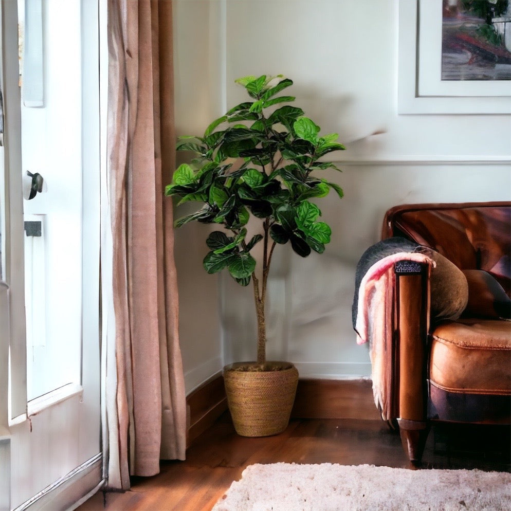 Artificial Fiddle Leaf Fig Trees | Fake Fiddle Leaf Fig | Faux Trees Graceland Home and Living- Exquisite Home items, Artificial Trees