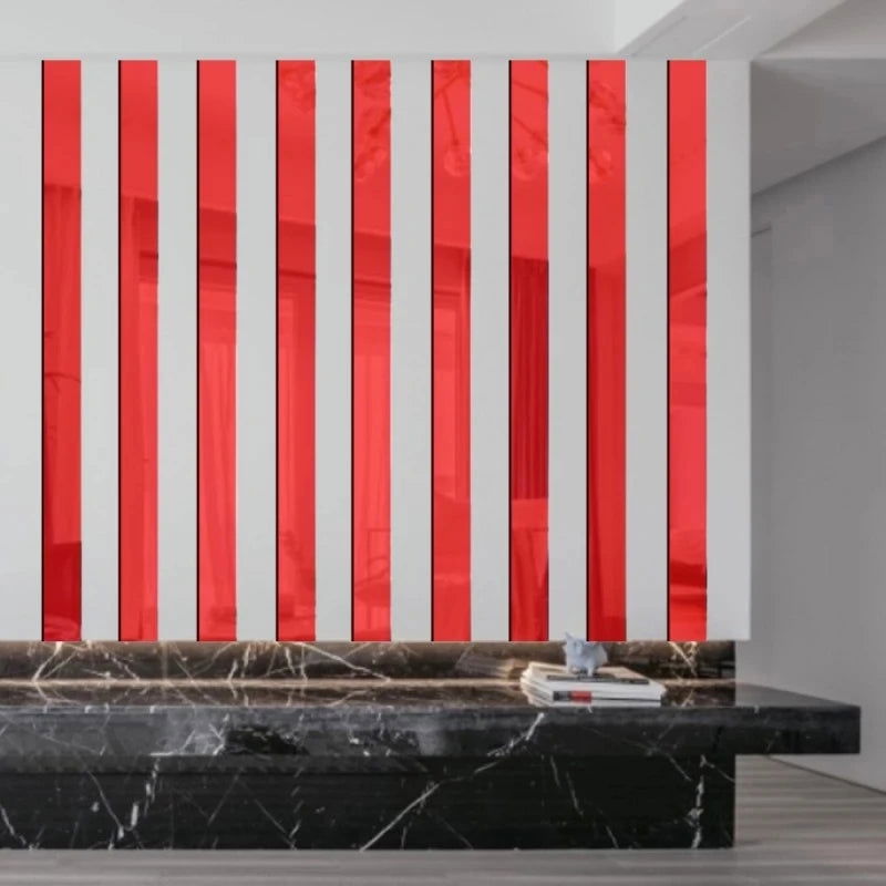 10Pcs 3D Mirror Wall Stickers Acrylic Wall Decorations - Graceland Home and Living -  - #tag1#