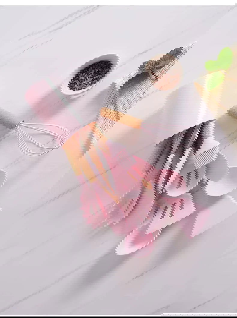 12Pcs Silicone Cooking Utensils Set Wooden Handle - Graceland Home and Living -  - #tag1#