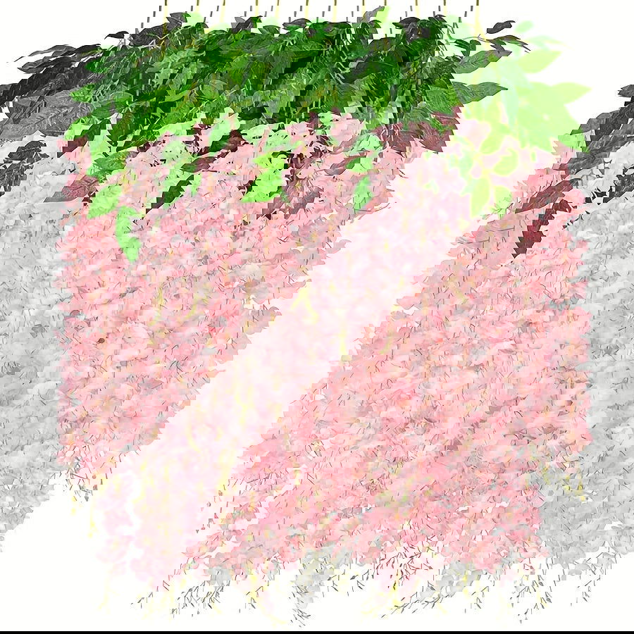 12 Pack Artificial Wisteria Flower Garlands - Graceland Home and Living -  - #tag1#