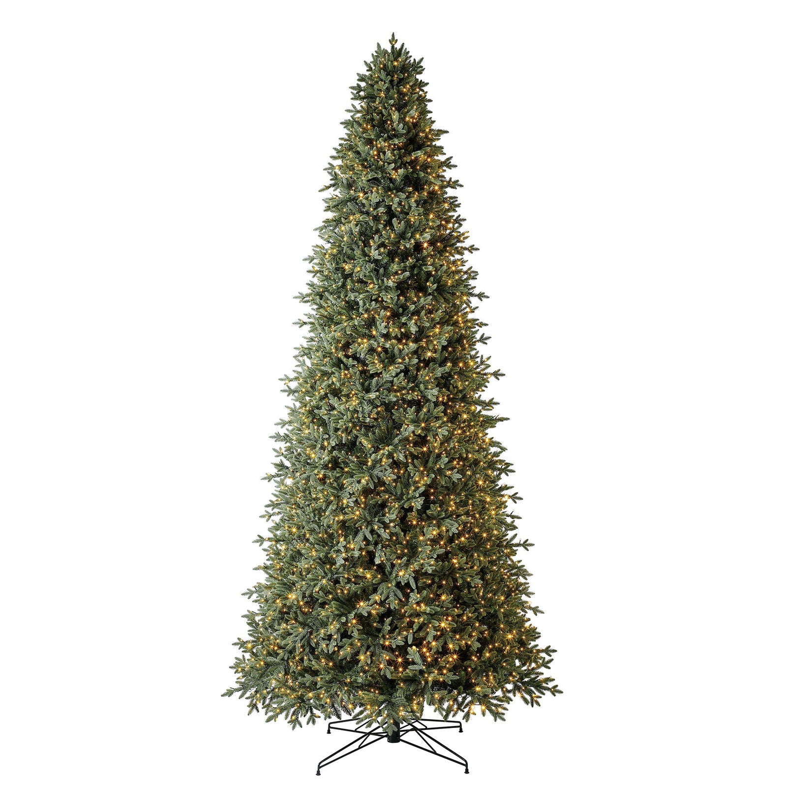 12 ft Pre-Lit Aspen Artificial Christmas Tree, 4430 Color-Changing Radiant Micro LED Lights - Graceland Home and Living -  - #tag1#