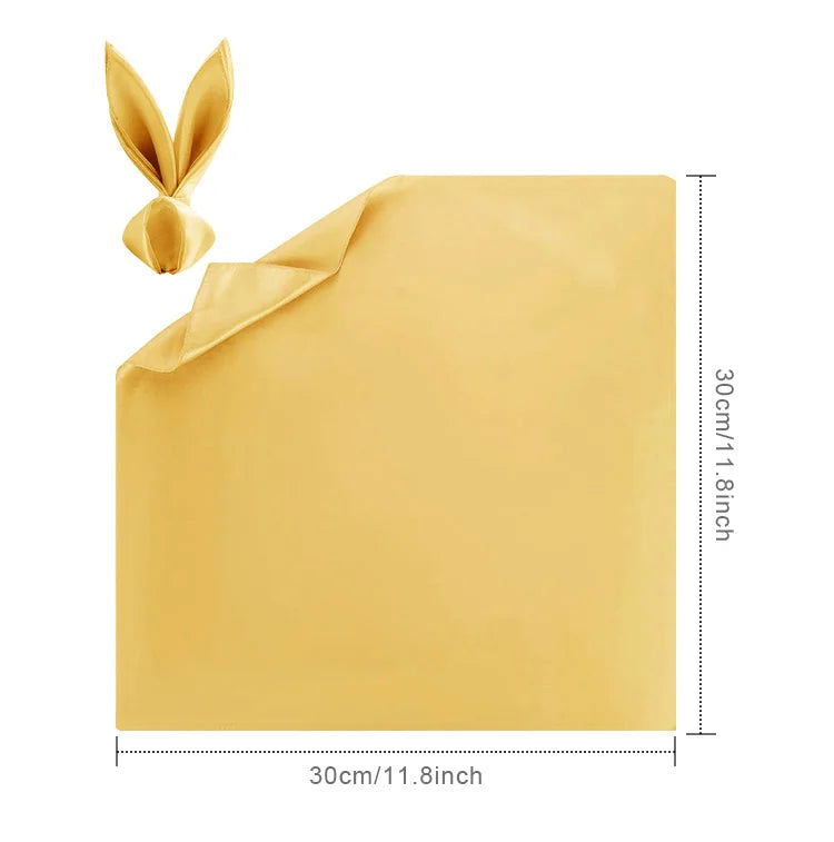 12pcs 30*30cm Satin Napkin - Graceland Home and Living -  - #tag1#