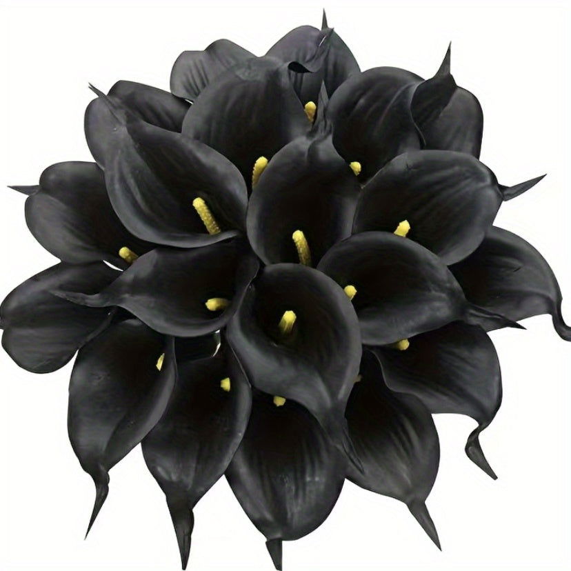 12pcs Exquisite Real Touch Calla Lily Bridal Wedding Bouquet - Graceland Home and Living -  - #tag1#