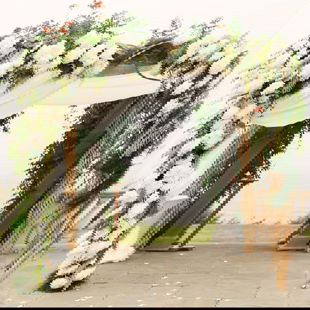 12pcs Lvory Silk Hydrangea Flowers With Stems - Graceland Home and Living -  - #tag1#