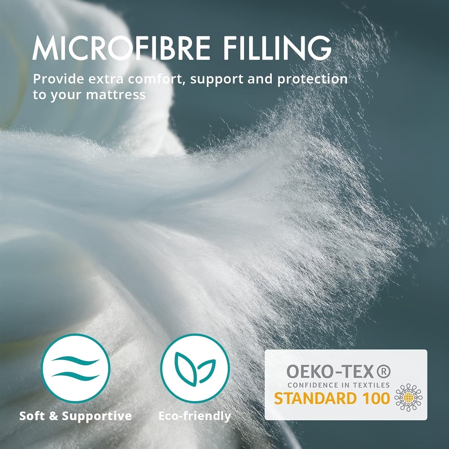 1 PACK Pillow Top Mattress Topper Soft Mattress Pad With 8"-21" Deep Pocket - Graceland Home and Living -  