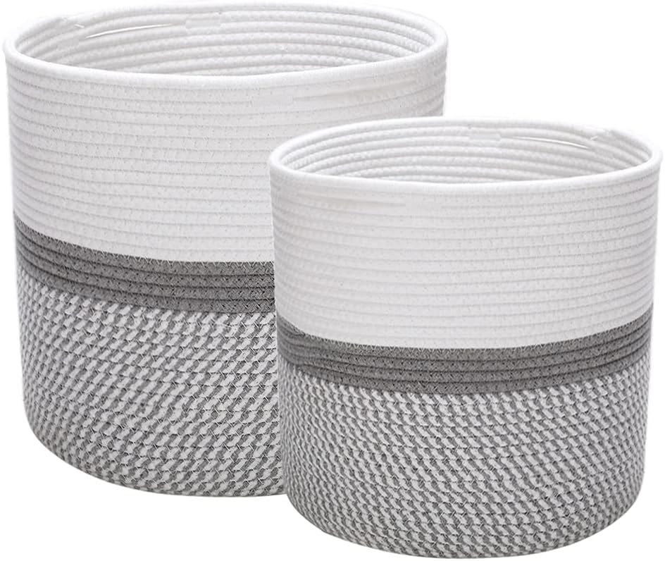 2 Pack Rope Basket for Organizing - Graceland Home and Living