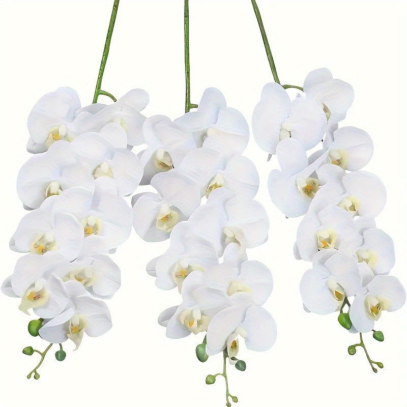 2-Pack Classic Style Artificial Orchid Swags, Decorative Silk Phalaenopsis Flowers - Graceland Home and Living -  - #tag1#