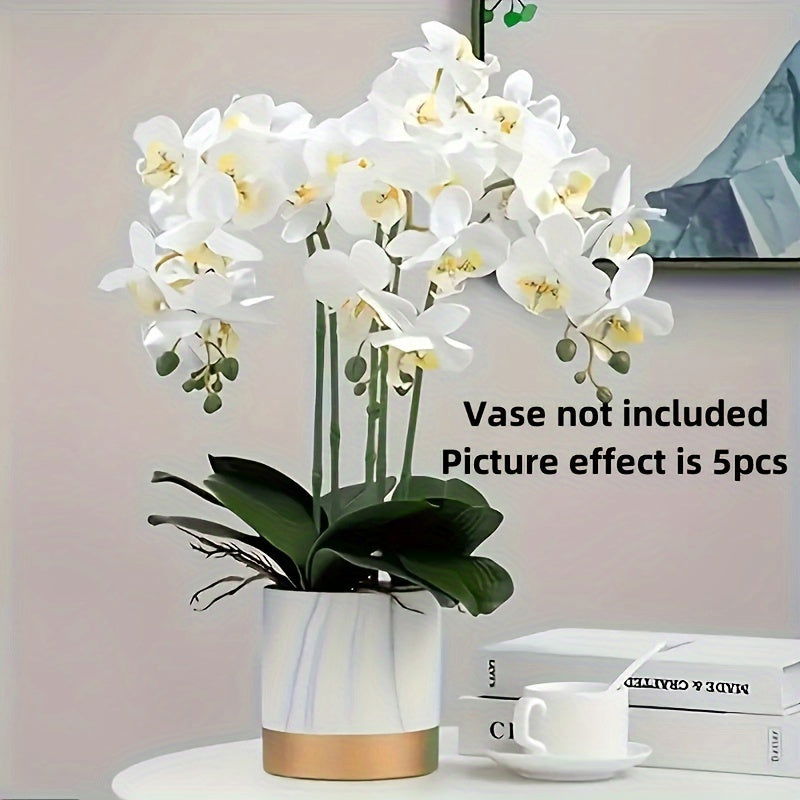 2-Pack Classic Style Artificial Orchid Swags, Decorative Silk Phalaenopsis Flowers - Graceland Home and Living -  - #tag1#