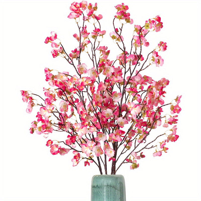 2-Pcs Artificial Cherry Blossom Branches - Long Stem Silk Flowers - Graceland Home and Living -  - #tag1#