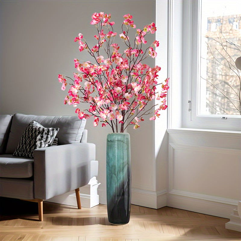 2-Pcs Artificial Cherry Blossom Branches - Long Stem Silk Flowers - Graceland Home and Living -  - #tag1#