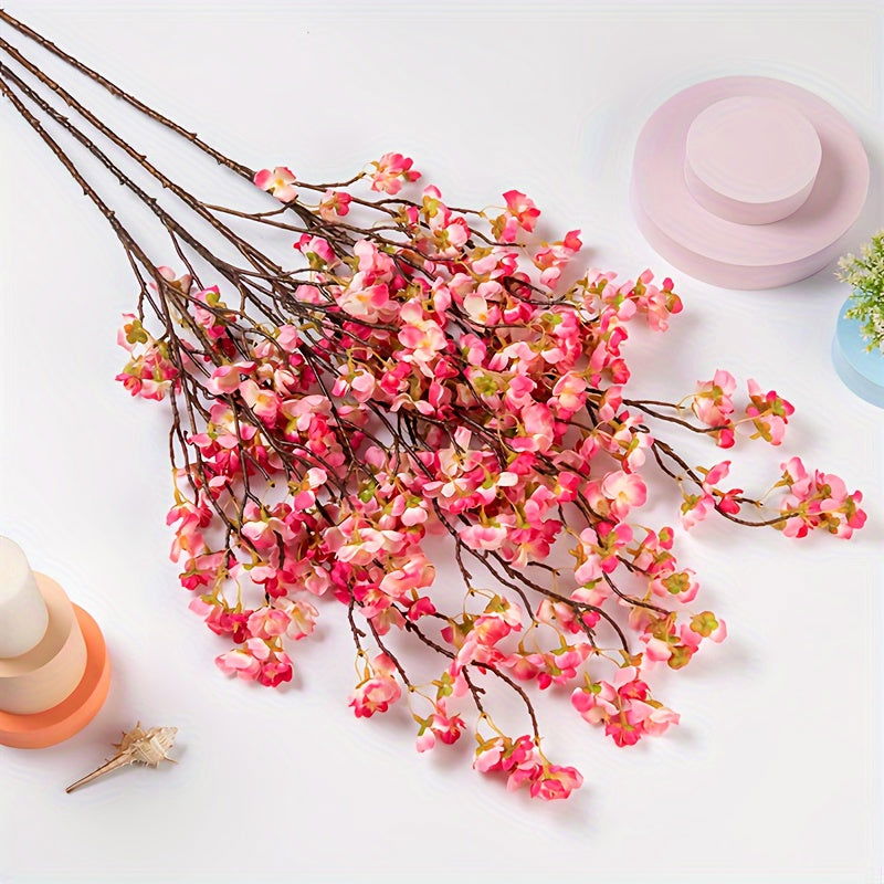 2-Pcs Artificial Cherry Blossom Branches - Long Stem Silk Flowers - Graceland Home and Living -  - #tag1#