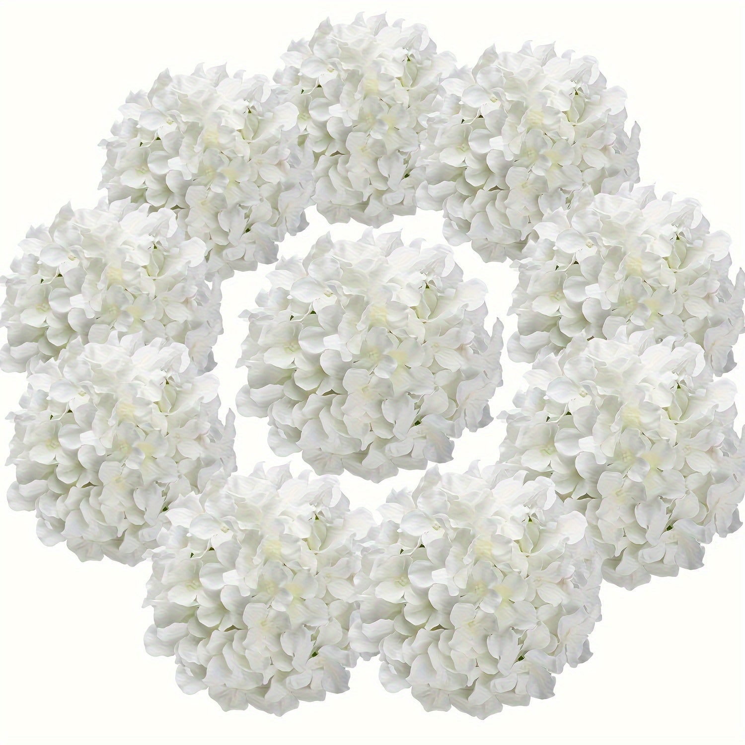 20pcs White Hydrangea Artificial Flowers with Stems - - Graceland Home and Living -  - #tag1#