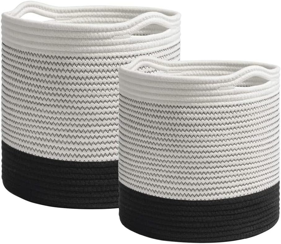 2 Pack Rope Basket for Organizing - Graceland Home and Living -  - #tag1#