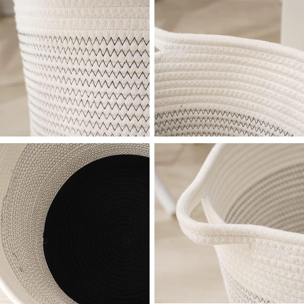 2 Pack Rope Basket for Organizing - Graceland Home and Living -  - #tag1#