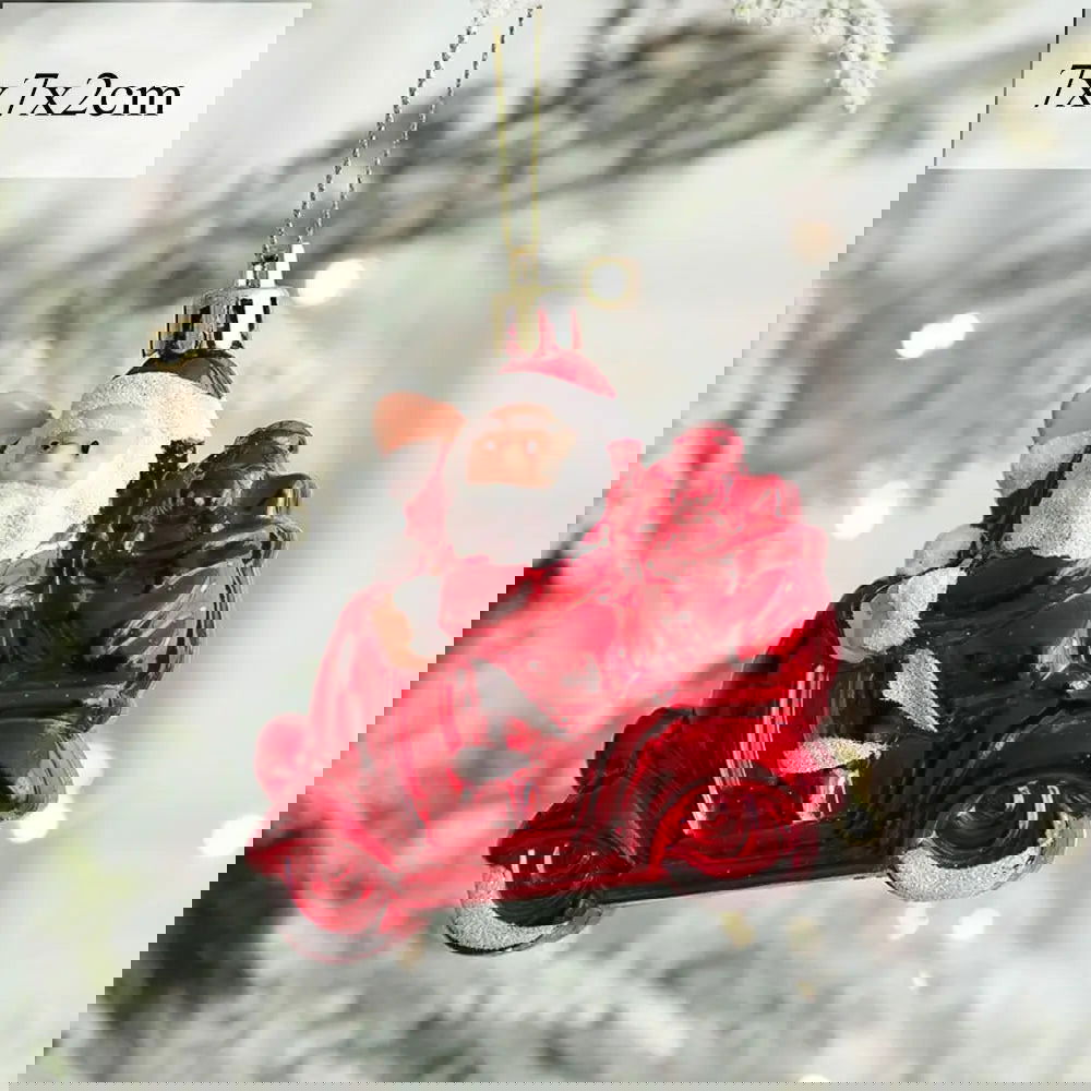 2pcs Snowman House Christmas Small Tree Pendant - Graceland Home and Living -  - #tag1#