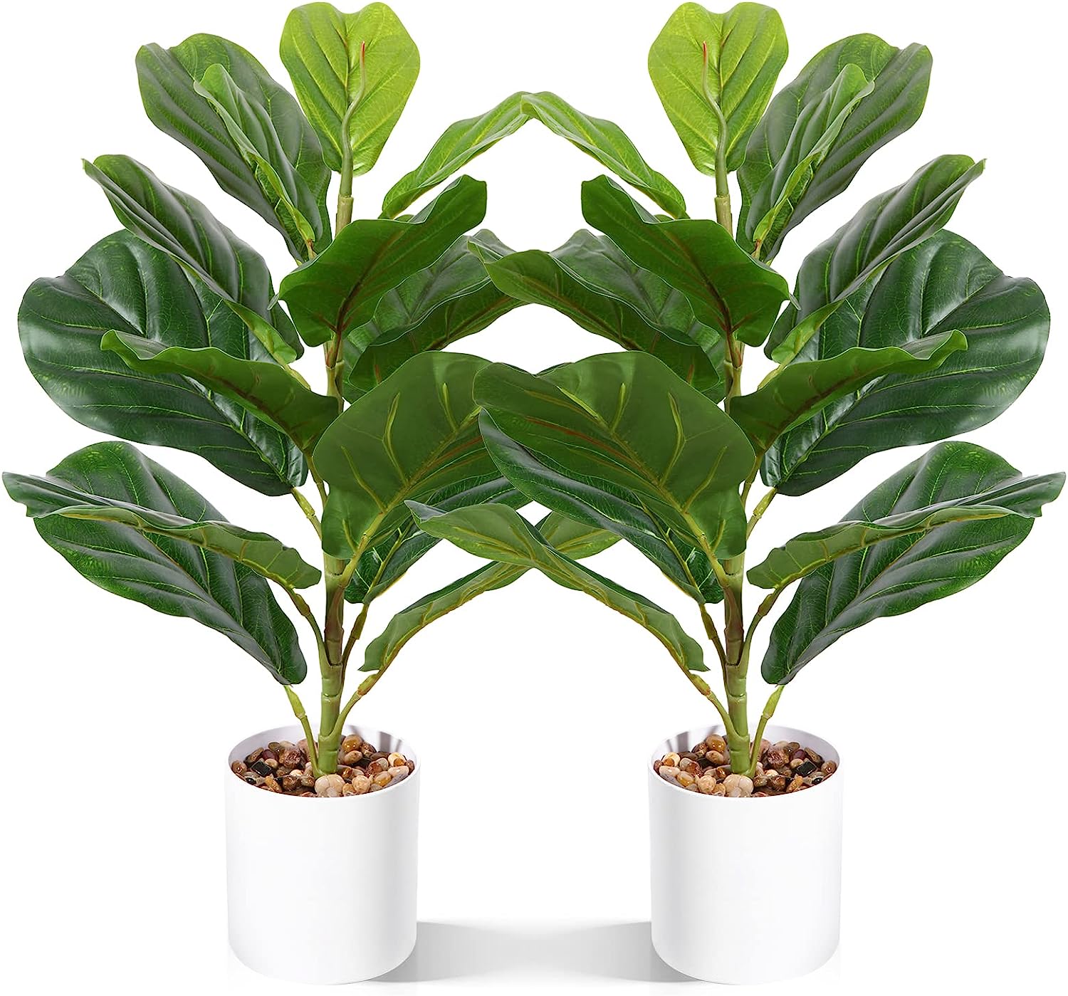 30" Artificial Fiddle Leaf Fig Tree 2Pack - Graceland Home and Living