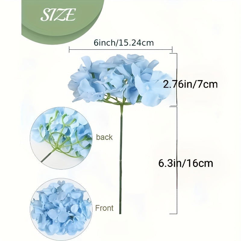30-Pack Artificial Hydrangea Flowers  - Plastic Fake Flower Heads - Graceland Home and Living -  - #tag1#