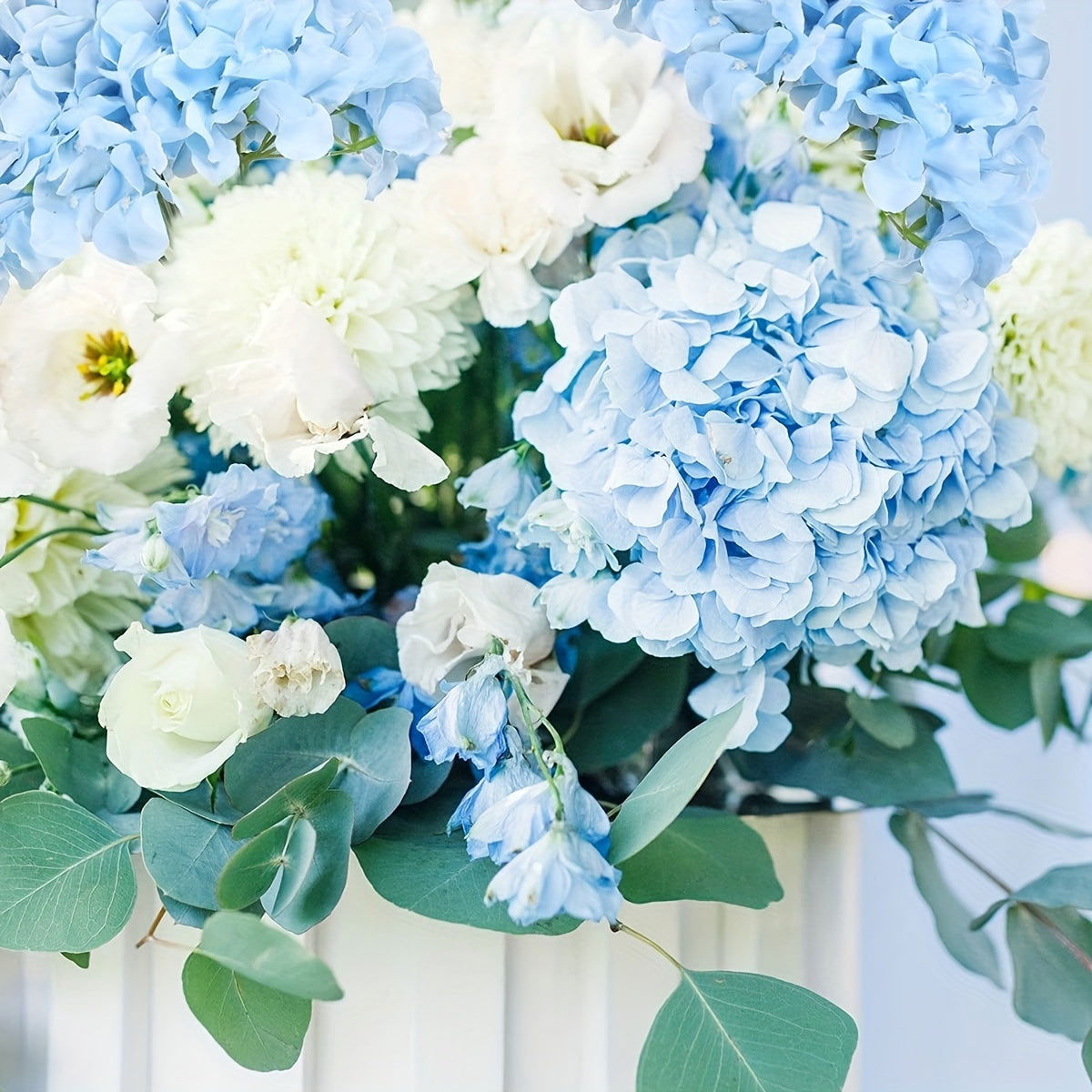 30-Pack Artificial Hydrangea Flowers  - Plastic Fake Flower Heads - Graceland Home and Living -  - #tag1#