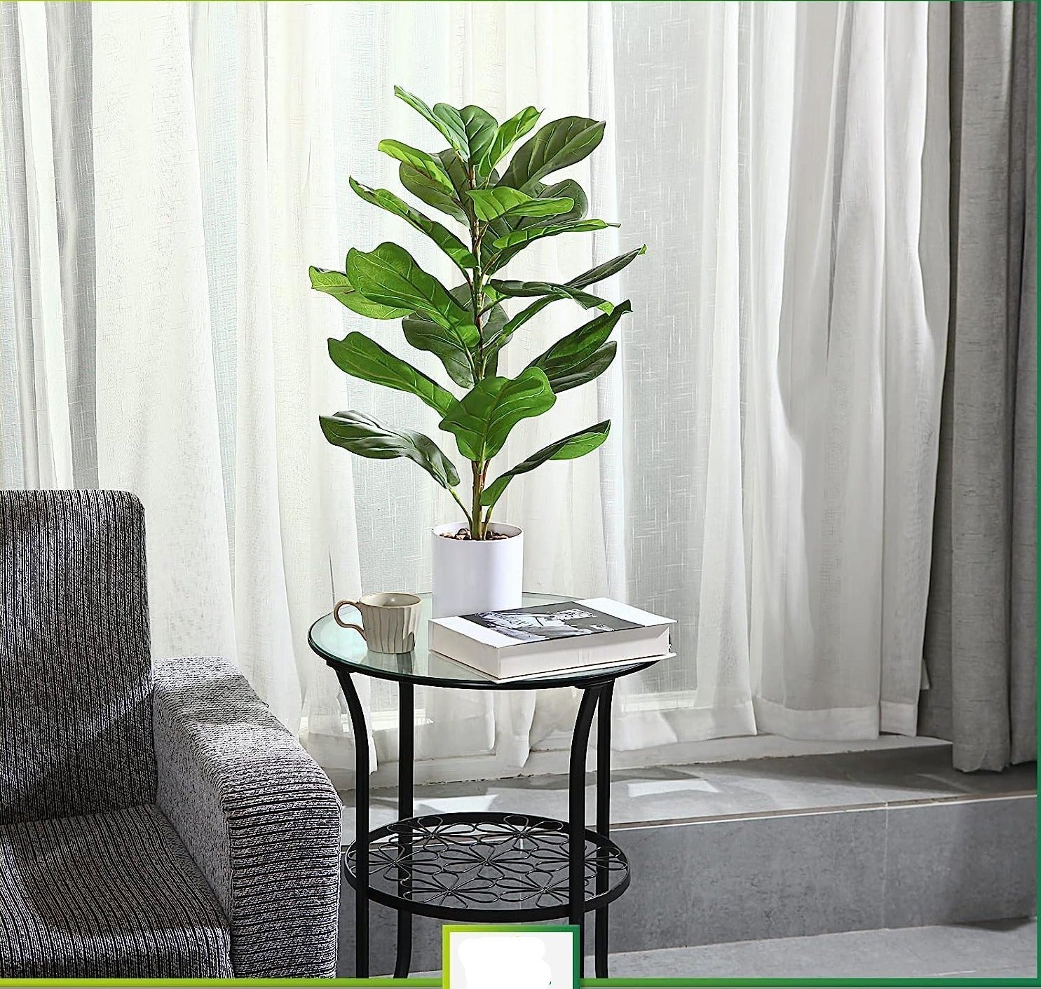 30" Artificial Fiddle Leaf Fig Tree 2Pack - Graceland Home and Living -  - #tag1#