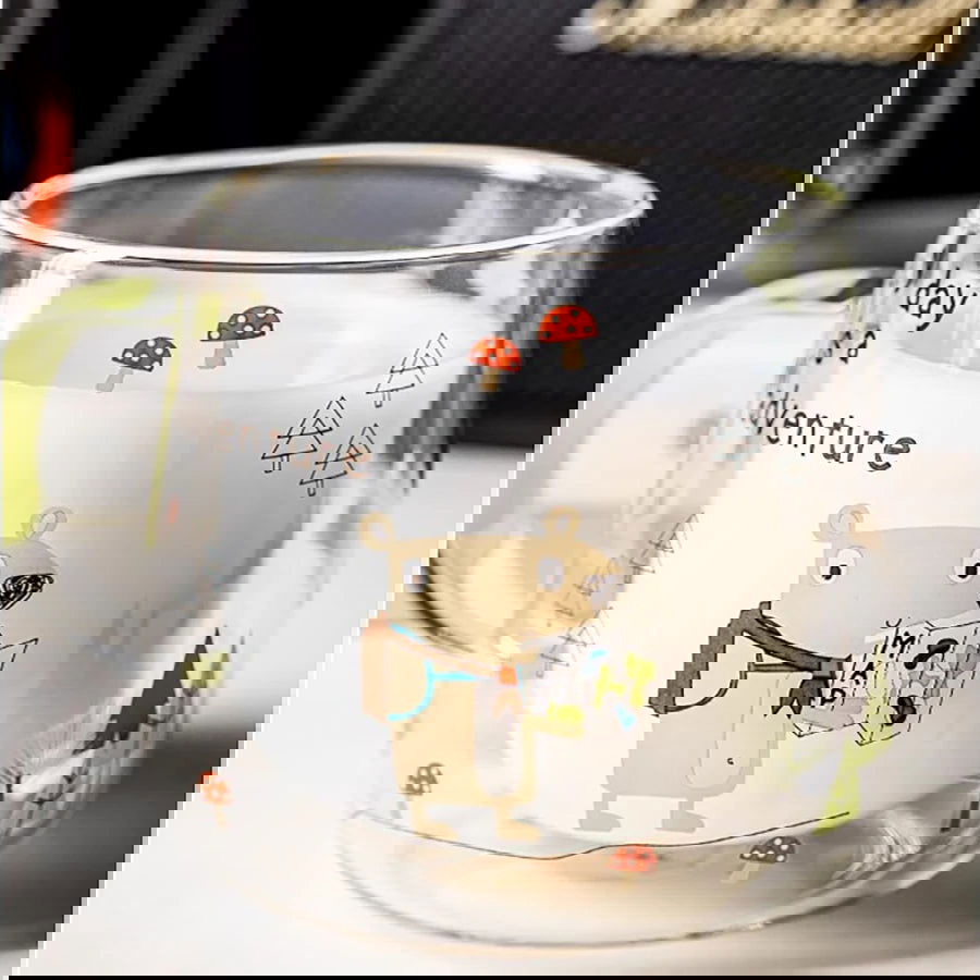 320ml Couple Double Wall Borosilicate Glass  Cup - Graceland Home and Living -  - #tag1#