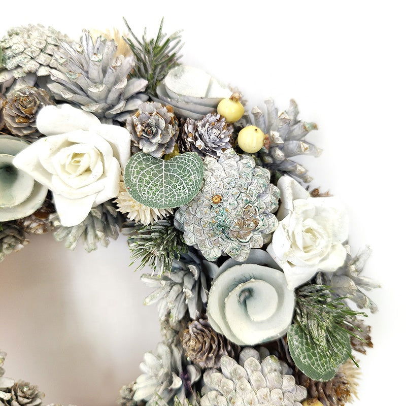 35 cm Real Pine Cones Hanging Front Door Christmas Wreaths And Garland - Graceland Home and Living -  - #tag1#