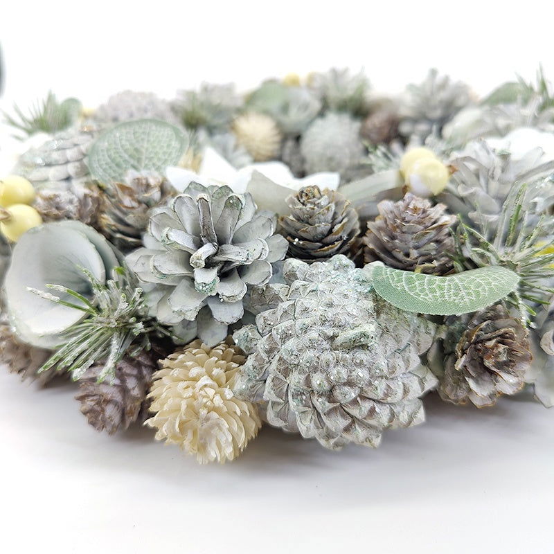 35 cm Real Pine Cones Hanging Front Door Christmas Wreaths And Garland - Graceland Home and Living -  - #tag1#