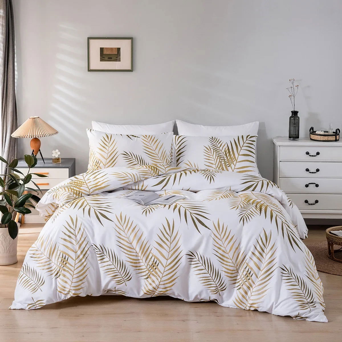 3 Pieces Microfiber Bed Set  With Fitted Sheet - Graceland Home and Living -  - #tag1#