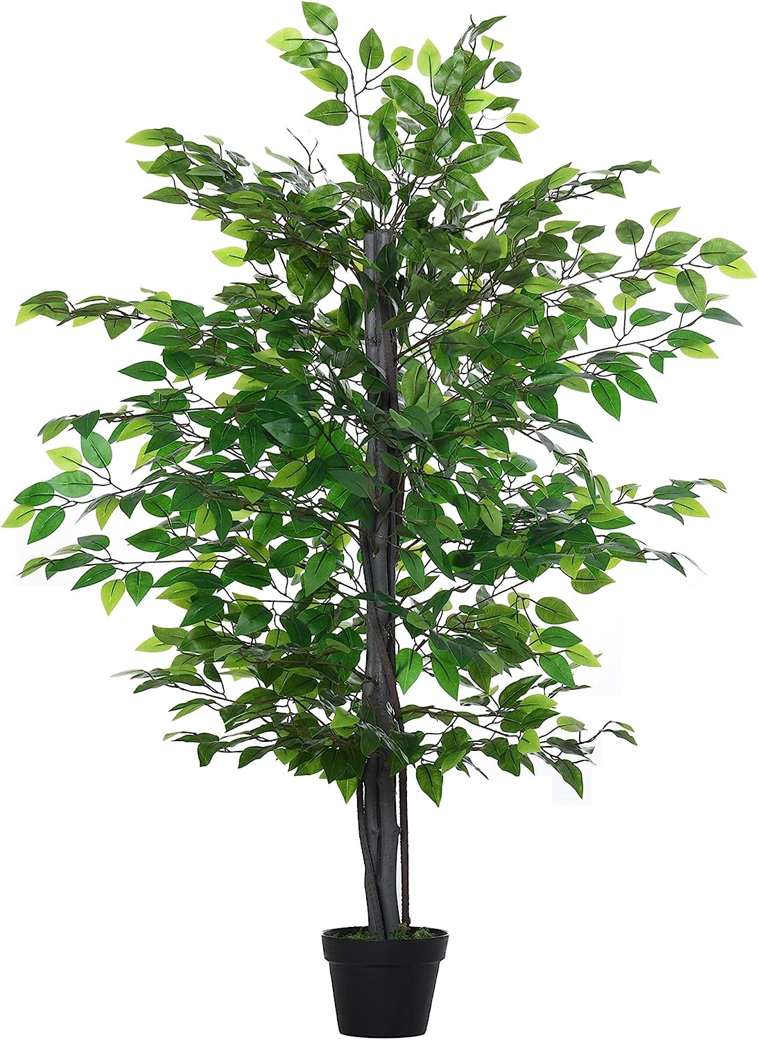 4.75ft Ficus Tree Banyan Plant with 756 Leaves.  large artificial tree Graceland Home and Living