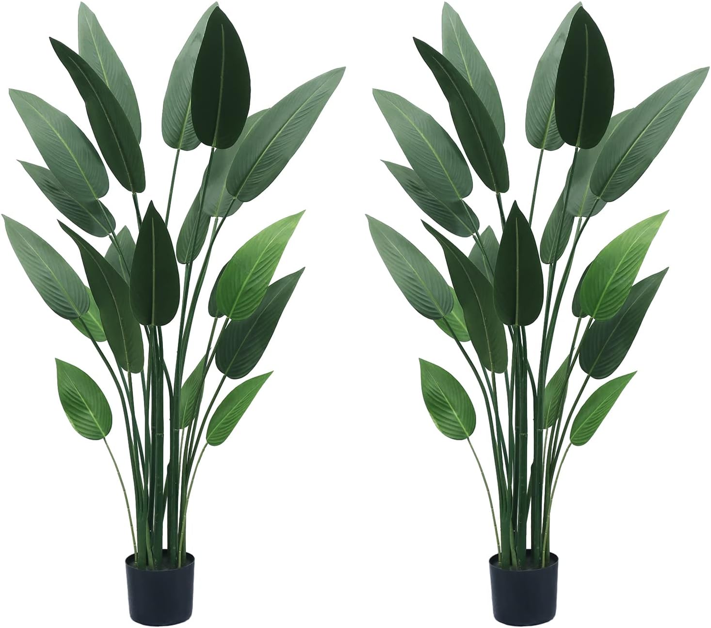 4.6ft Artificial Canna Lily Tree Plant, Set of 2 - Graceland Home and Living -  - #tag1#