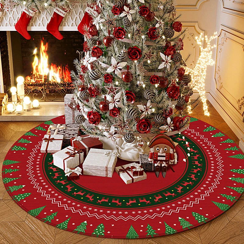 40/60/80/100CM Christmas Tree Skirts Tree Bottom Décor - Graceland Home and Living -  - #tag1#
