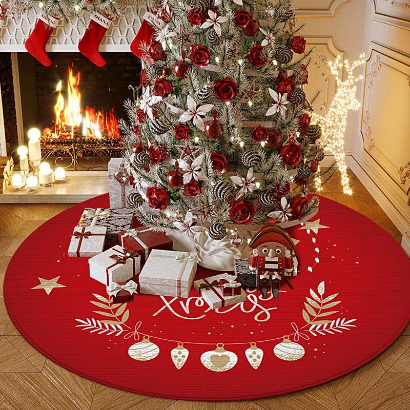 40/60/80/100CM Christmas Tree Skirts Tree Bottom Décor - Graceland Home and Living -  - #tag1#