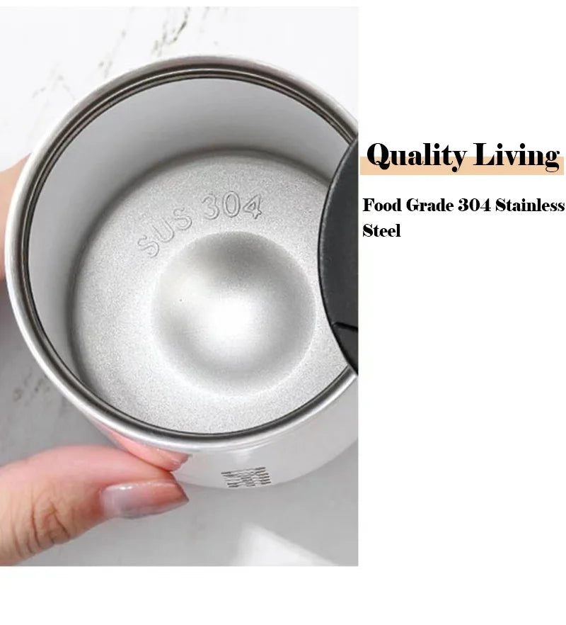 400ML Stainless Steel Coffee Thermos Bottle  Leakproof  Vacuum Flasks - Graceland Home and Living -  - #tag1#