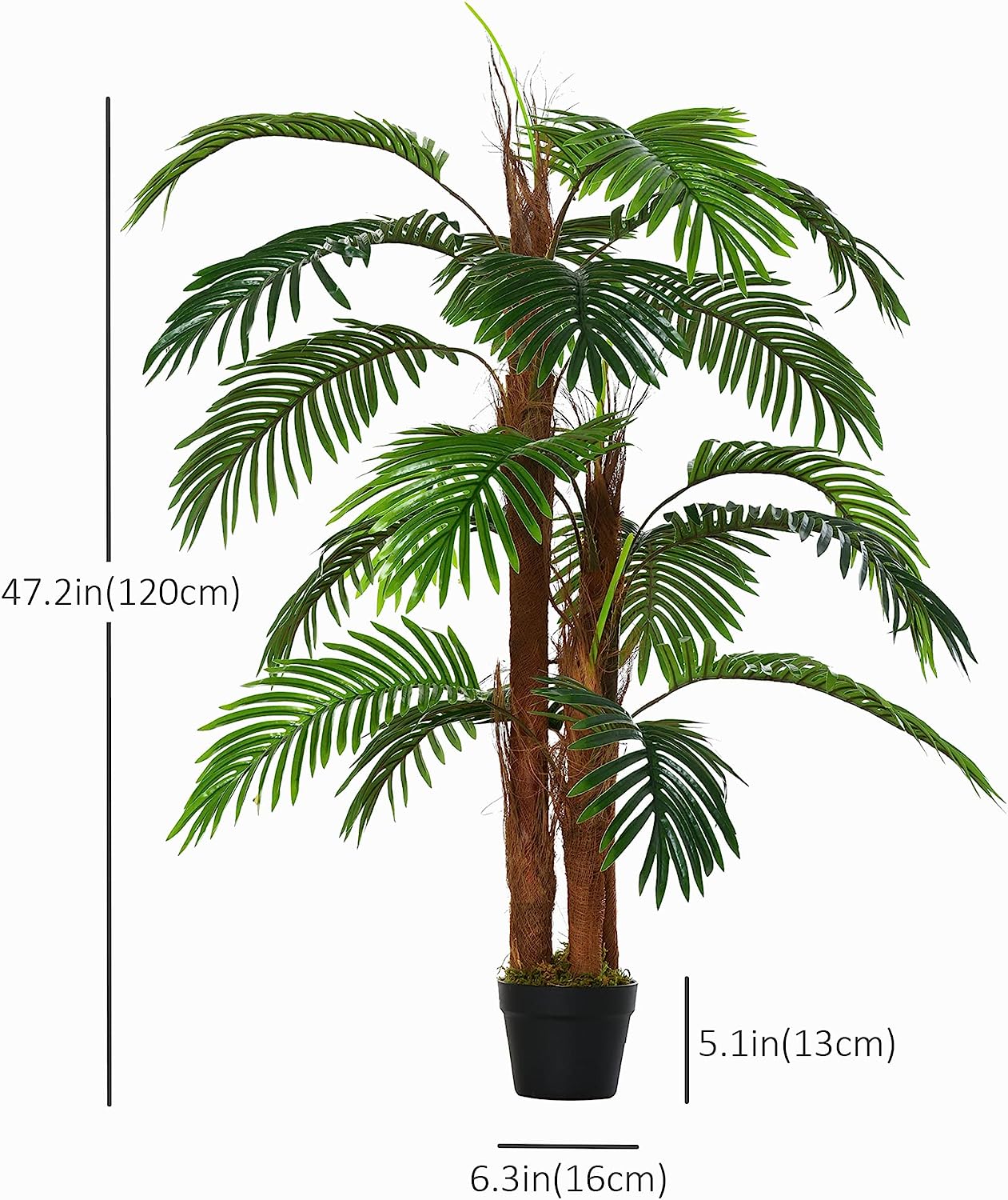 4FT Artificial Palm Tree - Graceland Home and Living -  - #tag1#