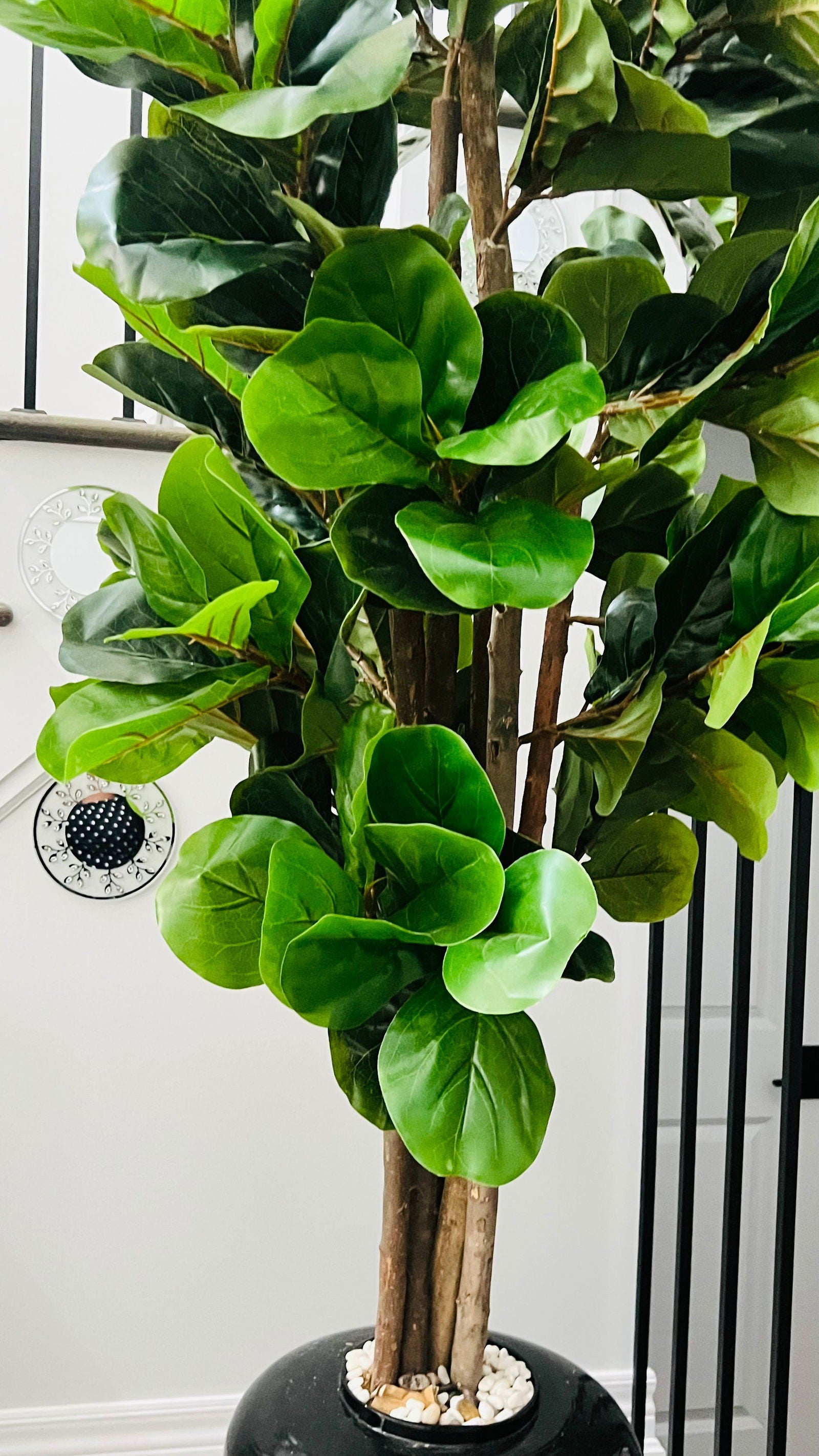 4ft Artificial Fiddle Leaf Fig Tree Indoor Outdoor Office Decorative tree - Graceland Home and Living -  - #tag1#