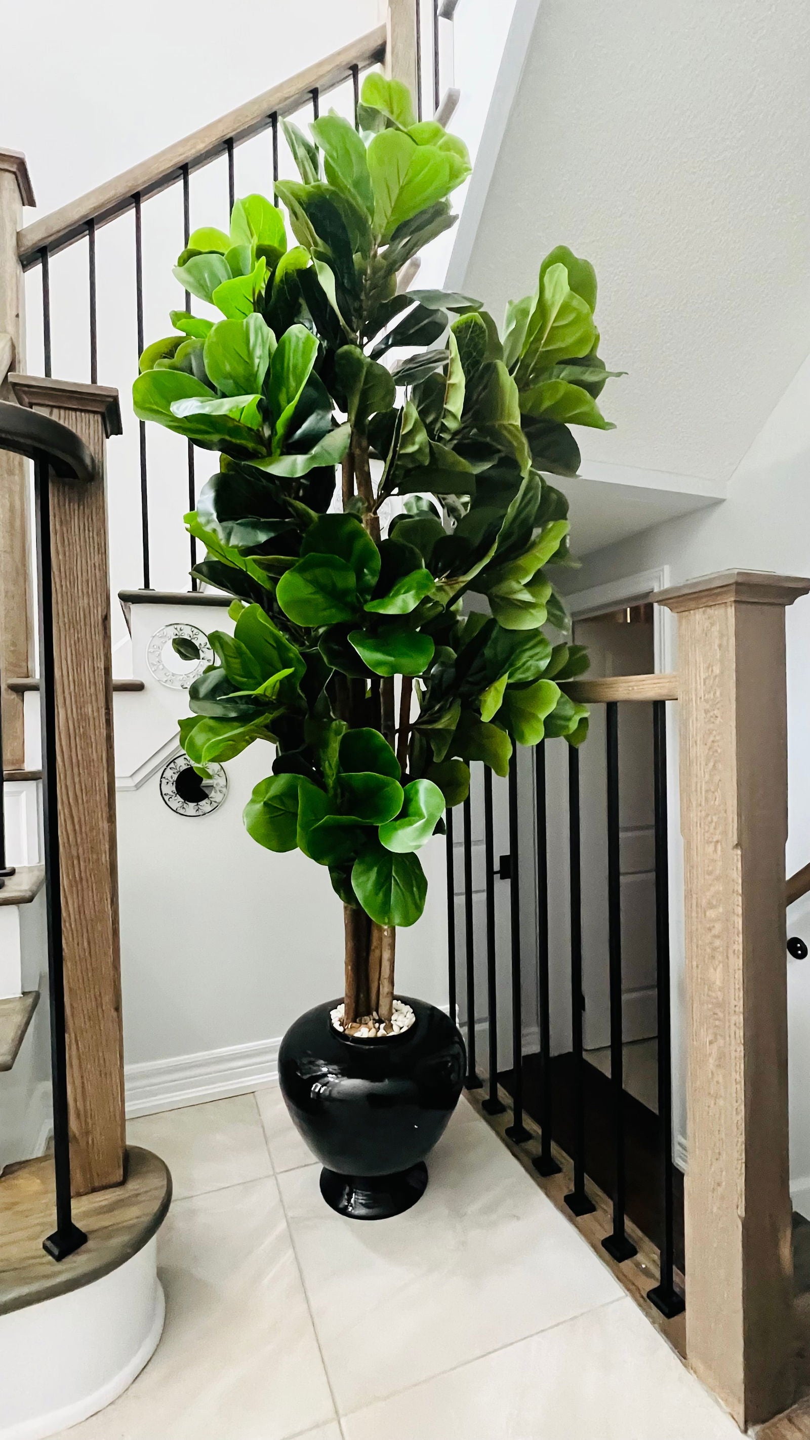 4ft Artificial Fiddle Leaf Fig Tree Indoor Outdoor Office Decorative tree - Graceland Home and Living -  - #tag1#