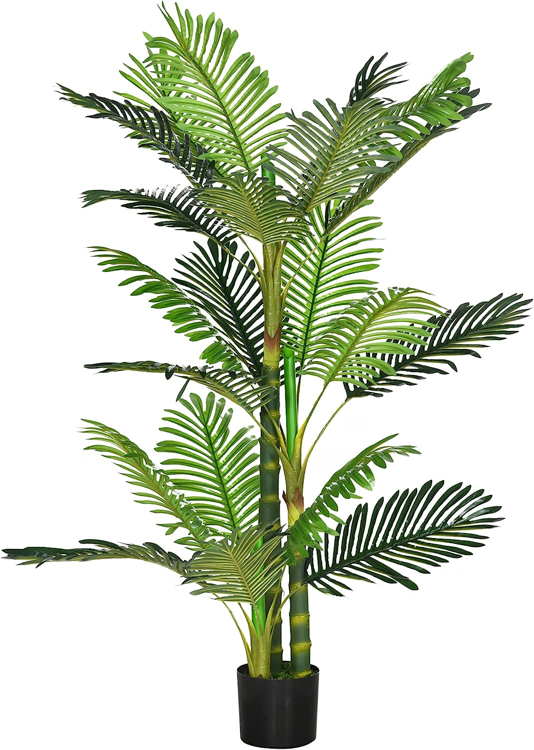 5Ft Artificial Areca Palm Tree in Pot with 21 Leaves Graceland Home and Living
