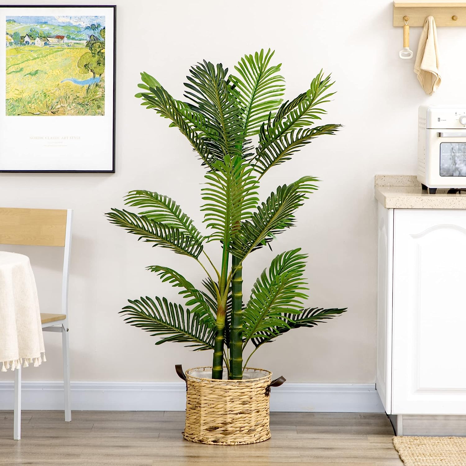 5Ft Artificial Areca Palm Tree in Pot with 21 Leaves - Graceland Home and Living -  - #tag1#