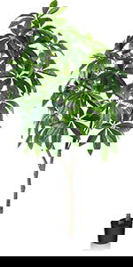 5ft Artificial Fiddle Leaf Fig Tree with Woven Seagrass Belly Basket - Graceland Home and Living -  - #tag1#