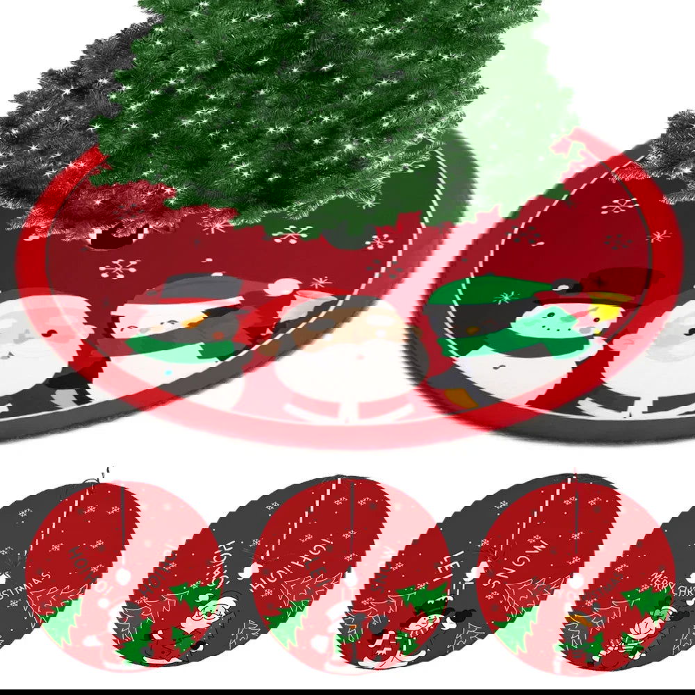 60/70/90Cm Christmas  Red Christmas Tree Skirt - Graceland Home and Living -  - #tag1#