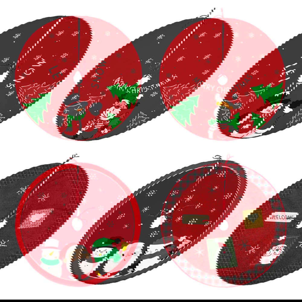 60/70/90Cm Christmas  Red Christmas Tree Skirt - Graceland Home and Living -  - #tag1#