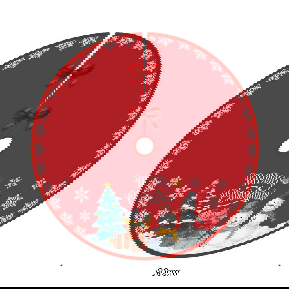 60/70/90Cm Christmas  Red Christmas Tree Skirt - Graceland Home and Living -  - #tag1#