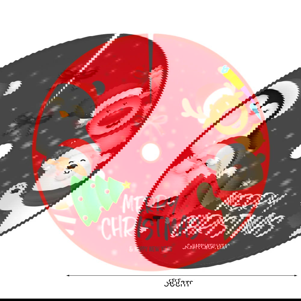 60/70/90Cm Christmas  Red Christmas Tree Skirt - Graceland Home and Living -  - #tag1#