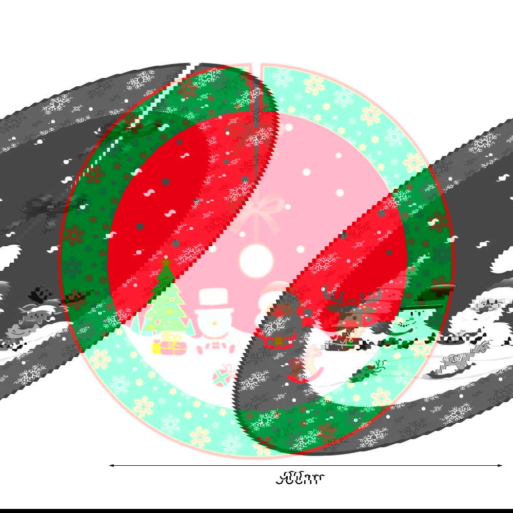 60/70/90Cm Christmas  Red Christmas Tree Skirt - Graceland Home and Living -  - #tag1#