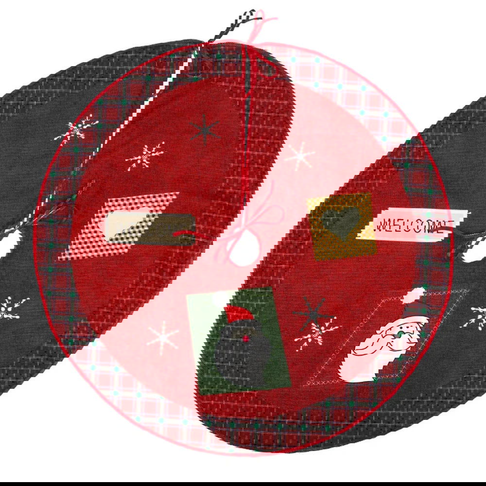 60/70/90Cm Christmas  Red Christmas Tree Skirt - Graceland Home and Living -  - #tag1#